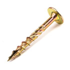   Ácsszerkezeti csavar, lapos peremes fejjel, Tx40, sárgára passz., 8x80 /50 (50 db/doboz)