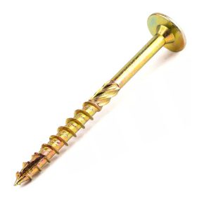   Ácsszerkezeti csavar, lapos peremes fejjel, Tx40, sárgára passz., 8x100 /50 (50 db/doboz)