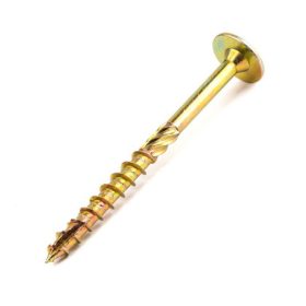   Ácsszerkezeti csavar, lapos peremes fejjel, Tx40, sárgára passz., 8x140 /80 (50 db/doboz)