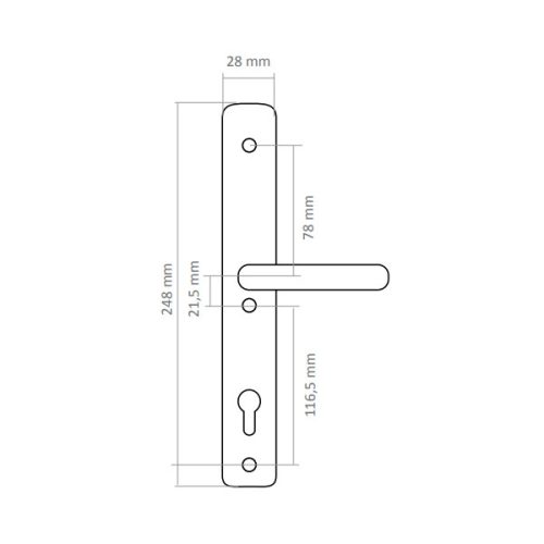 Mantova matt króm 92PZ