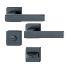   Hoppe Toulon rozettás garnitúra  Matt fekete WC 37-42 F9714-M