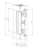 JIS 1411 Elektromos zár előlap nélkül 24V DC F Coils