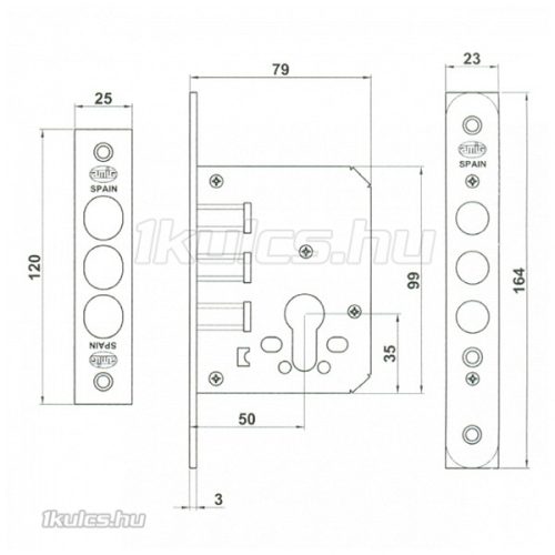 AMIG 102-50 bevéső másodzár csapos