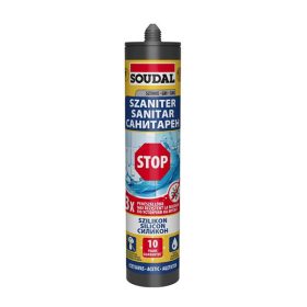 SOUDAL 172777 Soudal Sanitary Sil STOP Grey 280ml SEE