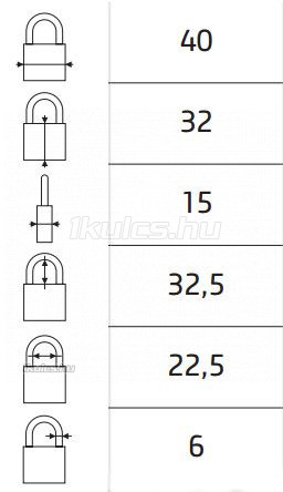 FTH Reverso fúrt kulcsos lakat 4K 40mm