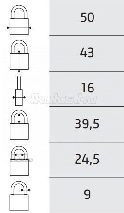 FTH Reverso fúrt kulcsos lakat 4K 50mm