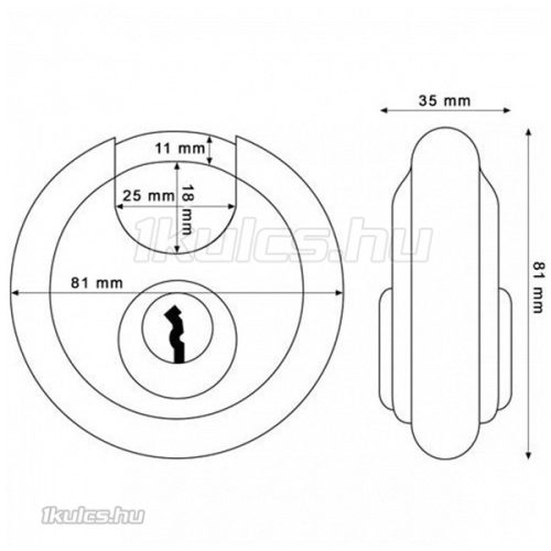 Abus 20/80 diszkosz lakat