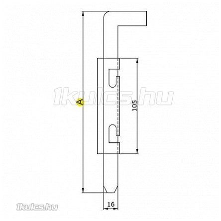 Bajonett tolózár 500 IBFM (067500A)