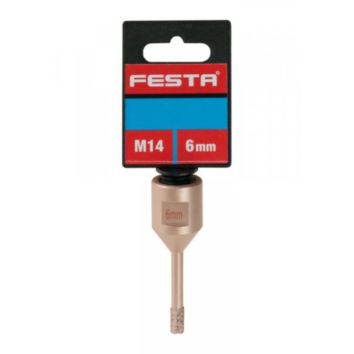 Festa 24760F gyémántszórt lyukfúró 6mm m14 sarokcsiszolóra