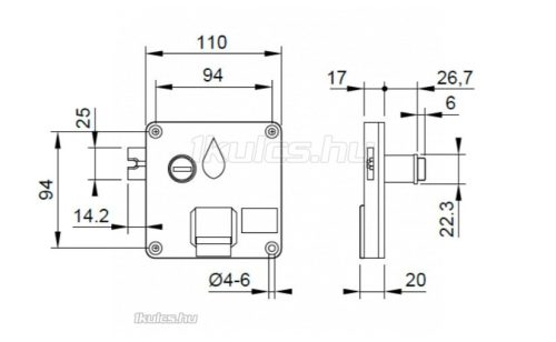 STRONG érmés zár JOBBOS