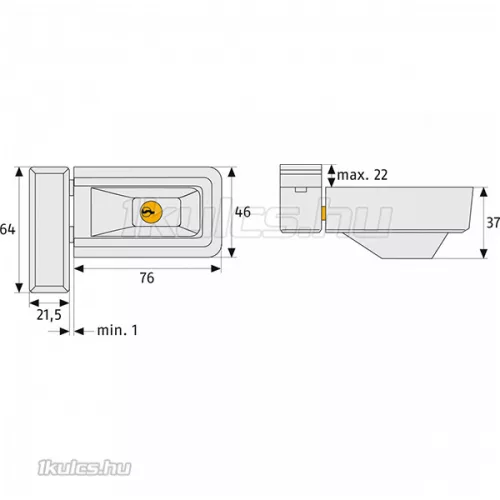 Abus ablakzár 3030 Fehér