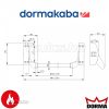 Dorma PHA 2000 1/3 pontos alapegység PHA 2102 TG