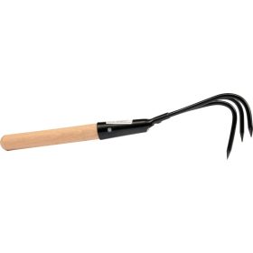 FLO 35767 Egykezes Körmös Kultivátor Fa Nyéllel 330 mm