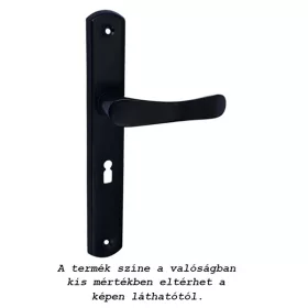 Larina kilincs Pajzsos Szögletes Fekete 55 mm kulcsos BB