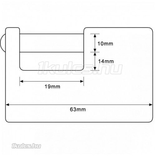 Abus 722/63 azonos zárlatú lakat (82/63)