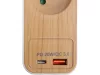 STHOR 72344 Fa hatású elosztó földeléssel, 5 aljzattal, USB-vel, 1,4 m kábellel (3x1 mm²)