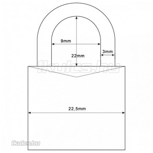 Abus 724/20 lakat piros