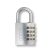 Abus 724/40 lakat (ezüst)