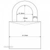 Abus 724/40 lakat (ezüst)