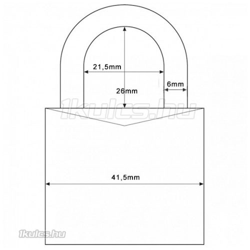 Abus 724/40 lakat (ezüst)