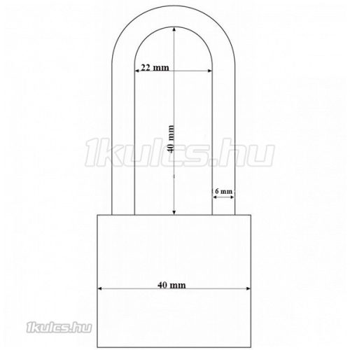 Abus 727/40 HB40 Titalium lakat