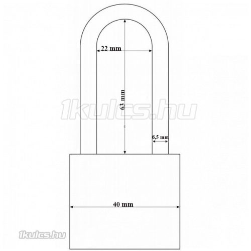 Abus 727/40 HB63 Titalium lakat
