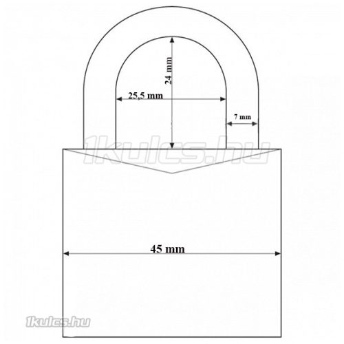 Abus 727TI/45 Titalium lakat (KA)6455