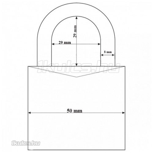 Abus 727TI/50 Titalium lakat (KA) 6514