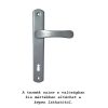 Larina kilincs Pajzsos Szögletes szürke 90 mm kulcsos BB