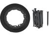 FLO 88710 Kerti Gyepszegély Fekete 40 mm X 10 M Rögzítővel