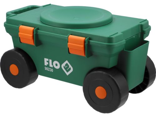 FLO 90230 Kerti Kocsi 360°-Ban Forgó Üléssel És Tárolóval