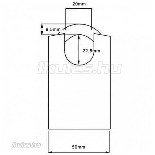 Abus 90RK/50 Titalium lakat