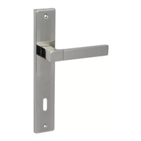   Bussare Stricto A-67 hosszúcímes kilincs Chrome-Satin Chrome 72 Kulcsos