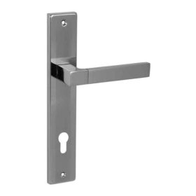   Bussare Stricto A-67 hosszúcímes kilincs Chrome-Satin Chrome 90 Cilinderes