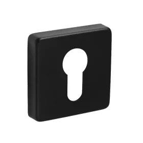   Bussare B0-55 Project matte black négyzet rozetta PZ cilinderes