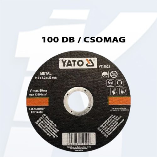 Yato YT-5923 Vgókorong fémre 125x1,2x22 (100db)