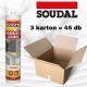 Soudal szil. univerz. ecetsavas Fehér 280ml (Kiszerelés = 45 db)