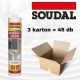 Soudal szil. univerz. ecetsavas trans 280ml 3 kartonos csomagajánlat (3x15db)