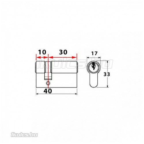 Abus D6PS törésvédett félbetét 10x30