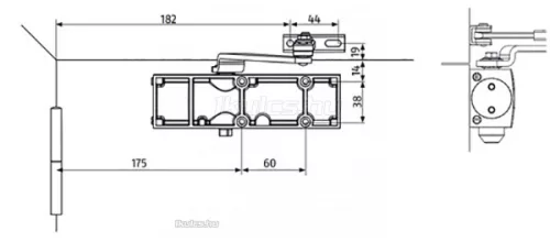 Abus DC13023 ajtócsukó 85 kg-ig EN 2/3/4