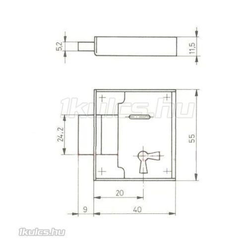 Elga 494/20 levélszekrény zár