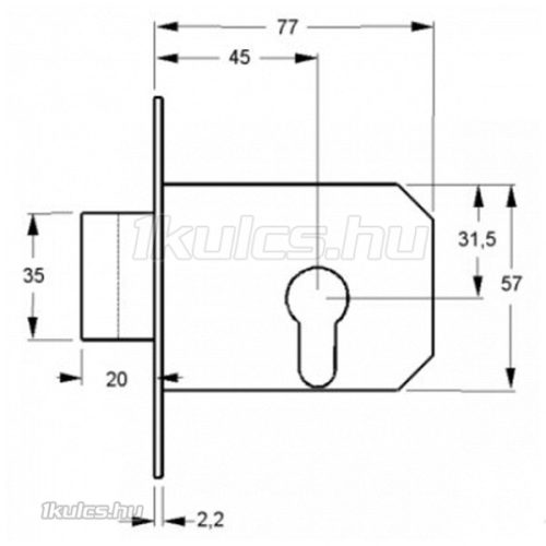 Elzett (Dormakaba) 777 másodzár
