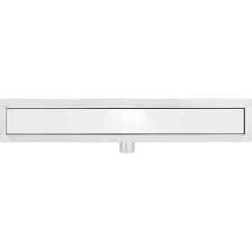 FALA 75381 Zuhanylefolyó 600 mm White Glass inox