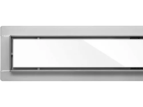 FALA 75381 Zuhanylefolyó 600 mm White Glass inox