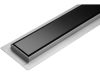 FALA 75387 Zuhanylefolyó 700 mm Black Glass inox