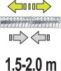 FALA 75651 Zuhanycső erősített nyújtható 1,5 - 2,0 m