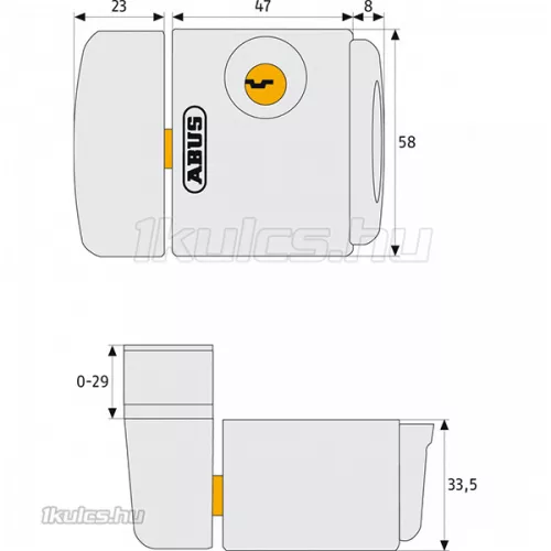Abus FTS3003 ablakzár Fehér