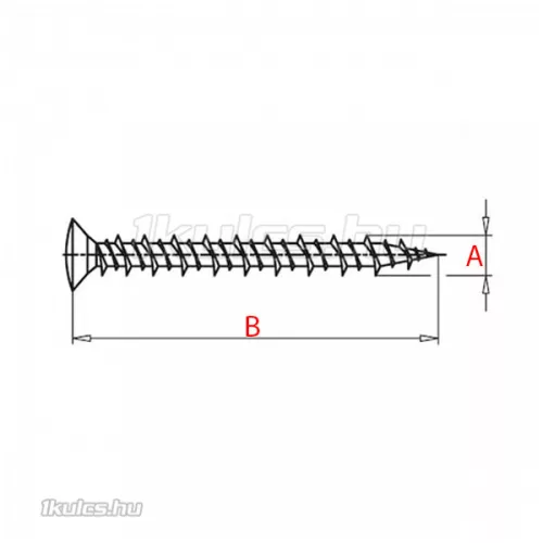 ABLAKÉPÍTŐCSAVAR 3.9X16MM EZÜST LF KH ÖNFÚRÓ (3000 db)