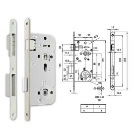   Euro-Elzett Midi8 Magnetic 50/90 mágnescsapdás toalett bevésőzár