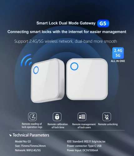 Protini GW5 Wifi Gateway fehér 2,4/5 Ghz